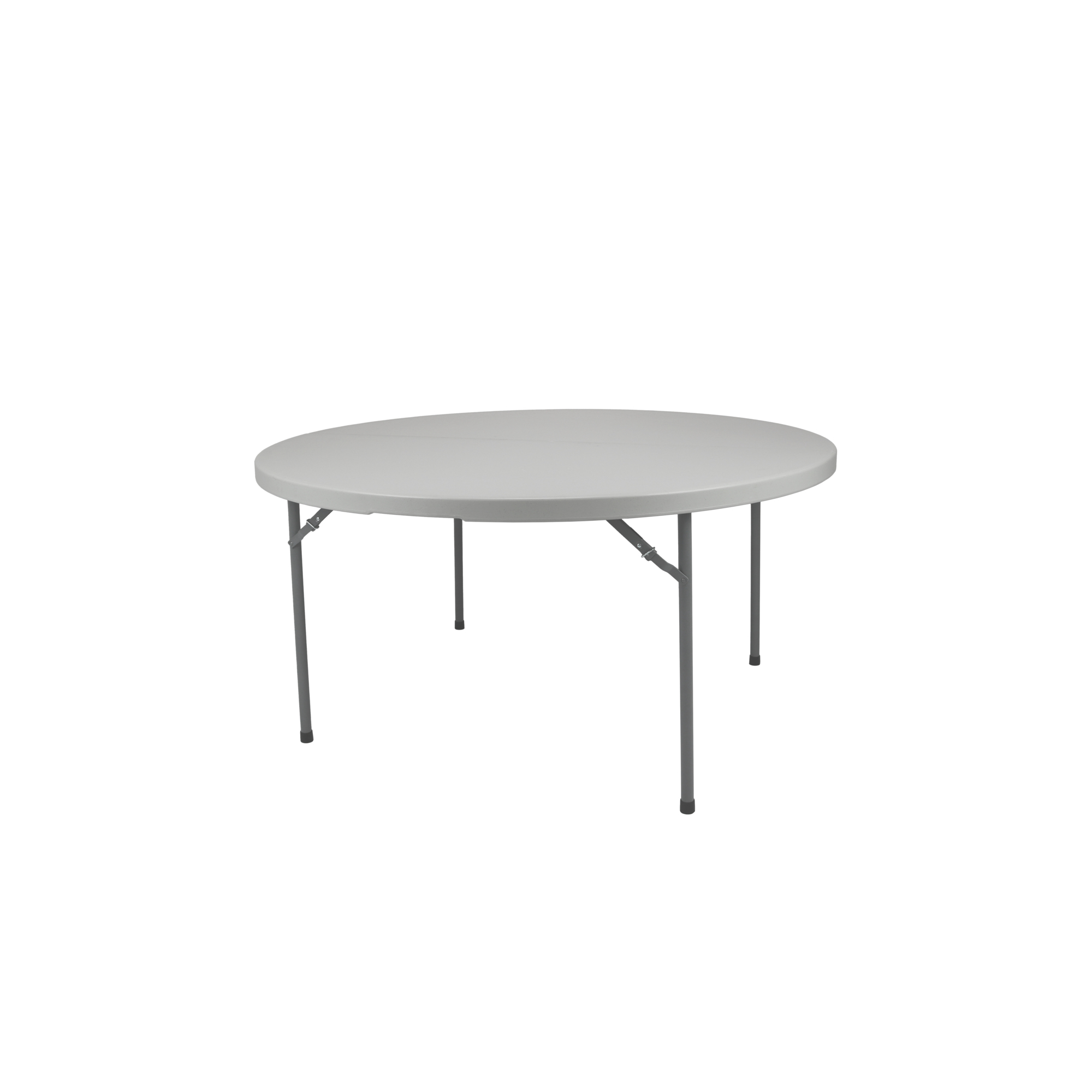 National Public Seating, 48in. Comfort Max Round Fold in Half Plastic Tables, Height 29.25 in, Width 48 in, Length 48 in, Model# CMFIH48R